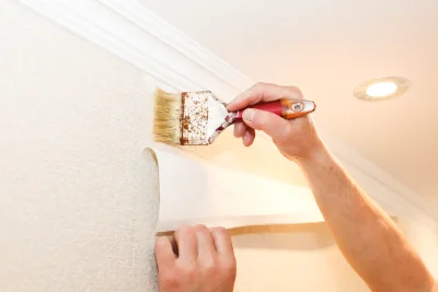 Pose de papier peint à Saint-Chef — revêtements muraux et toiles de verre